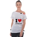 I love evelyn Off Shoulder Tie-Up Tee View1