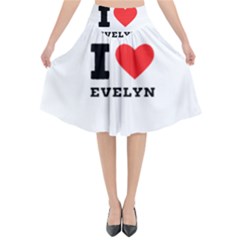 I Love Evelyn Flared Midi Skirt by ilovewhateva