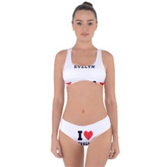 I Love Evelyn Criss Cross Bikini Set by ilovewhateva