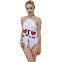 I Love Evelyn Go With The Flow One Piece Swimsuit by ilovewhateva