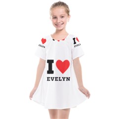 I Love Evelyn Kids  Smock Dress by ilovewhateva