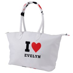 I Love Evelyn Canvas Shoulder Bag by ilovewhateva