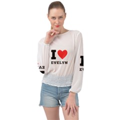 I Love Evelyn Banded Bottom Chiffon Top by ilovewhateva