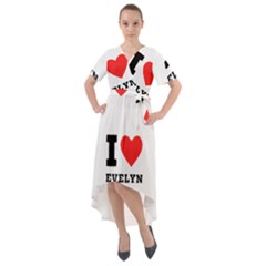 I Love Evelyn Front Wrap High Low Dress by ilovewhateva