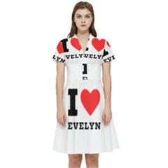 I Love Evelyn Short Sleeve Waist Detail Dress by ilovewhateva