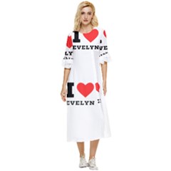 I Love Evelyn Double Cuff Midi Dress by ilovewhateva