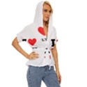 I love evelyn Lightweight Drawstring Hooded Top View3