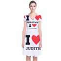 I love judith Short Sleeve Front Wrap Dress View1