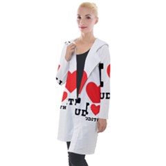 I Love Judith Hooded Pocket Cardigan by ilovewhateva