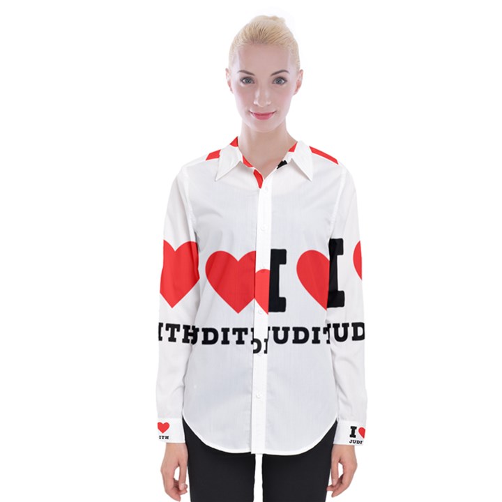 I love judith Womens Long Sleeve Shirt