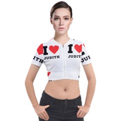 I Love Judith Short Sleeve Cropped Jacket by ilovewhateva