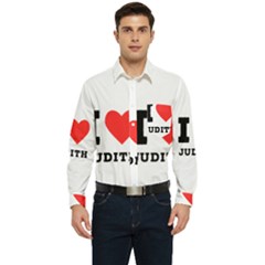 I Love Judith Men s Long Sleeve Pocket Shirt  by ilovewhateva