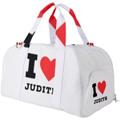 I Love Judith Burner Gym Duffel Bag by ilovewhateva