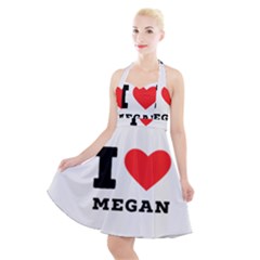 I Love Megan Halter Party Swing Dress  by ilovewhateva