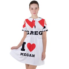 I Love Megan Short Sleeve Shoulder Cut Out Dress  by ilovewhateva