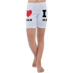 I Love Megan Kids  Lightweight Velour Capri Yoga Leggings by ilovewhateva