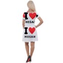 I love megan Cap Sleeve Velour Dress  View2