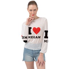 I Love Megan Banded Bottom Chiffon Top by ilovewhateva