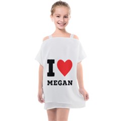 I Love Megan Kids  One Piece Chiffon Dress by ilovewhateva