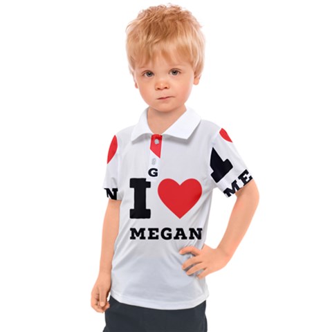 I Love Megan Kids  Polo Tee by ilovewhateva