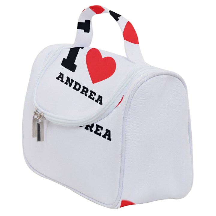 i love andrea Satchel Handbag