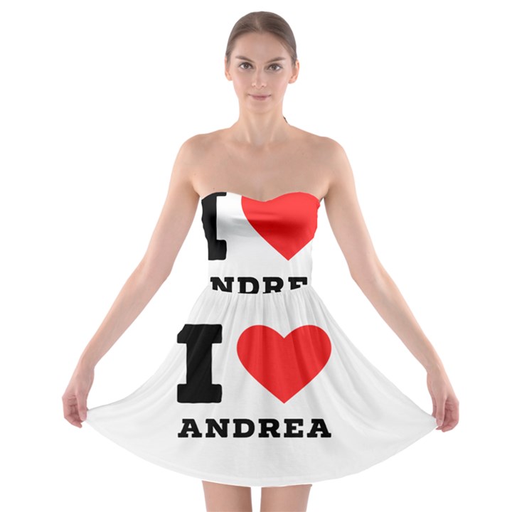 i love andrea Strapless Bra Top Dress