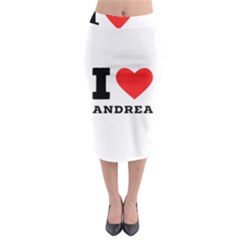 I Love Andrea Midi Pencil Skirt by ilovewhateva