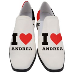 I Love Andrea Women Slip On Heel Loafers by ilovewhateva