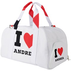 I Love Andrea Burner Gym Duffel Bag by ilovewhateva