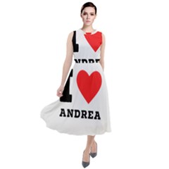 I Love Andrea Round Neck Boho Dress by ilovewhateva