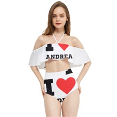 I Love Andrea Halter Flowy Bikini Set  by ilovewhateva