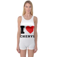 I Love Cheryl One Piece Boyleg Swimsuit by ilovewhateva