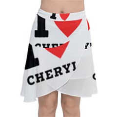 I Love Cheryl Chiffon Wrap Front Skirt by ilovewhateva