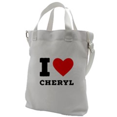 I Love Cheryl Canvas Messenger Bag by ilovewhateva