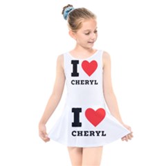 I Love Cheryl Kids  Skater Dress Swimsuit by ilovewhateva