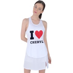 I Love Cheryl Racer Back Mesh Tank Top by ilovewhateva