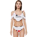 I love cheryl Ruffle Edge Tie Up Bikini Set	 View1