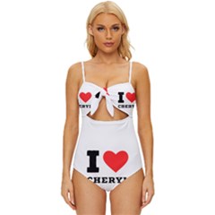 I Love Cheryl Knot Front One-piece Swimsuit by ilovewhateva