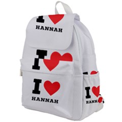 I Love Hannah Top Flap Backpack by ilovewhateva