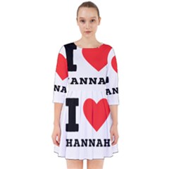 I Love Hannah Smock Dress by ilovewhateva