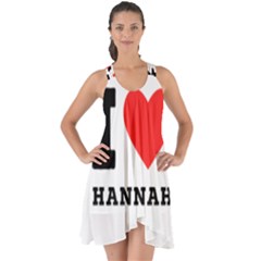 I Love Hannah Show Some Back Chiffon Dress by ilovewhateva