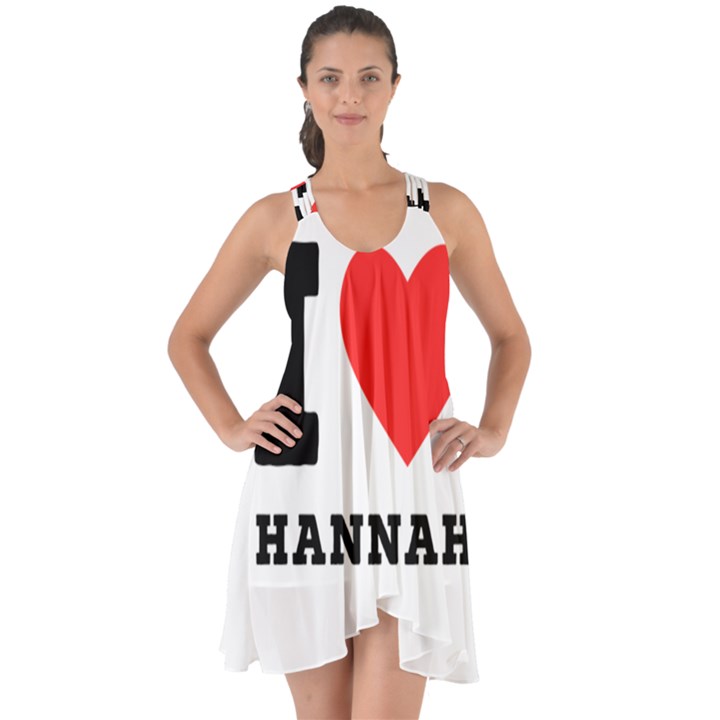 i love hannah Show Some Back Chiffon Dress