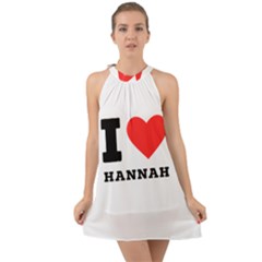 I Love Hannah Halter Tie Back Chiffon Dress by ilovewhateva