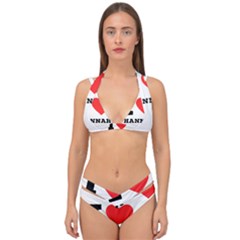 I Love Hannah Double Strap Halter Bikini Set by ilovewhateva