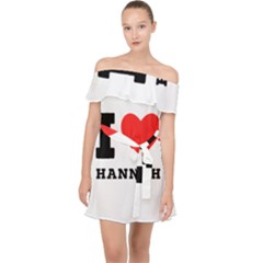 I Love Hannah Off Shoulder Chiffon Dress by ilovewhateva