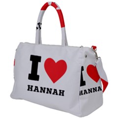 I Love Hannah Duffel Travel Bag by ilovewhateva