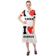 I Love Hannah Keyhole Neckline Chiffon Dress by ilovewhateva