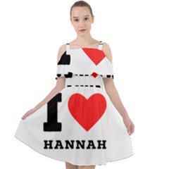 I Love Hannah Cut Out Shoulders Chiffon Dress by ilovewhateva