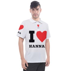 I Love Hannah Men s Polo Tee by ilovewhateva