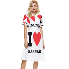 I Love Hannah Button Top Knee Length Dress by ilovewhateva